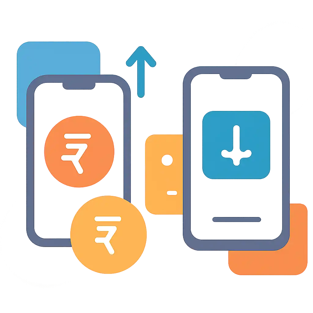 Payments / UPI symbols: Shree Win deposit and withdrawal graphic